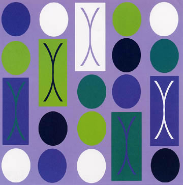 Arctic Frog - Swimsuit Circles 12x12 patterned paper  (pack of 10)